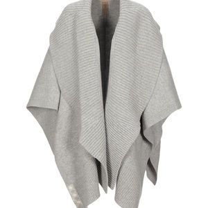 Burberry Cashmere-Wool Ribbed Poncho